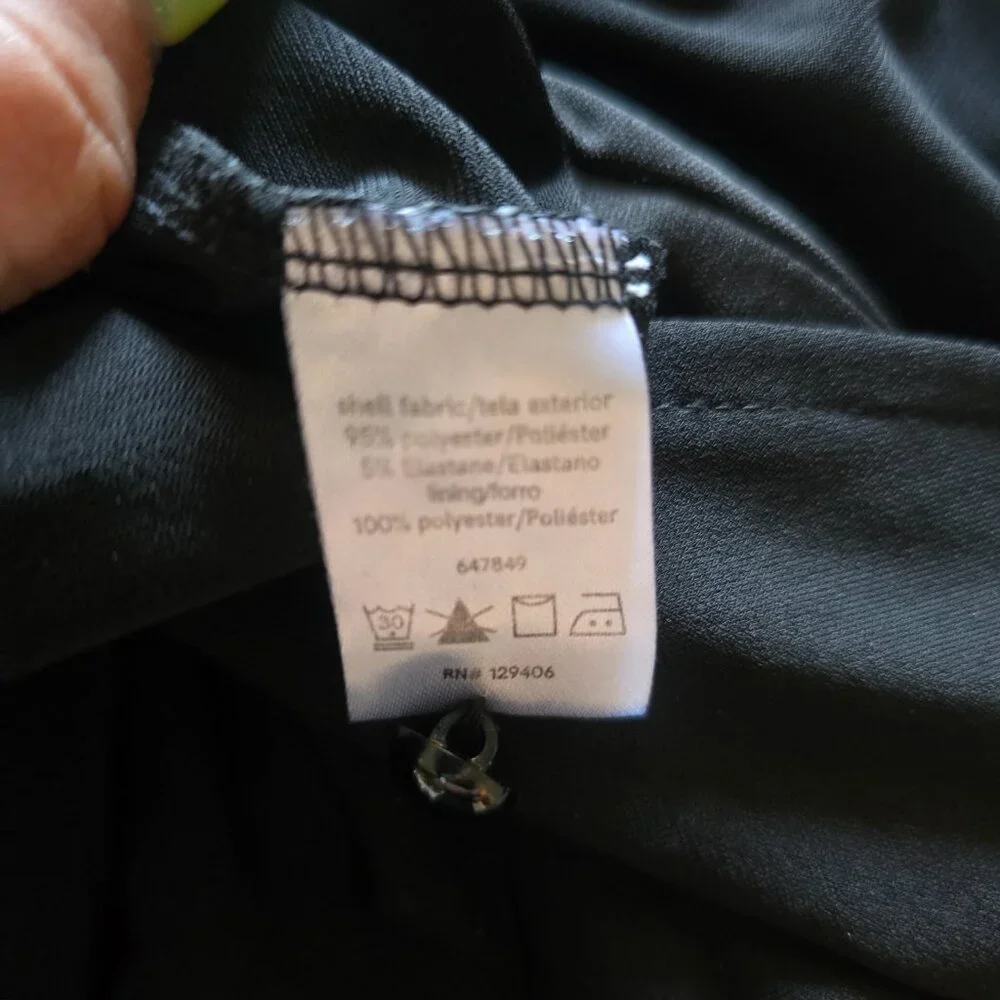 Venus Womens Black Lace Up Long Sleeve Romper Jumpsuit Size Large - Picture 6 of 7